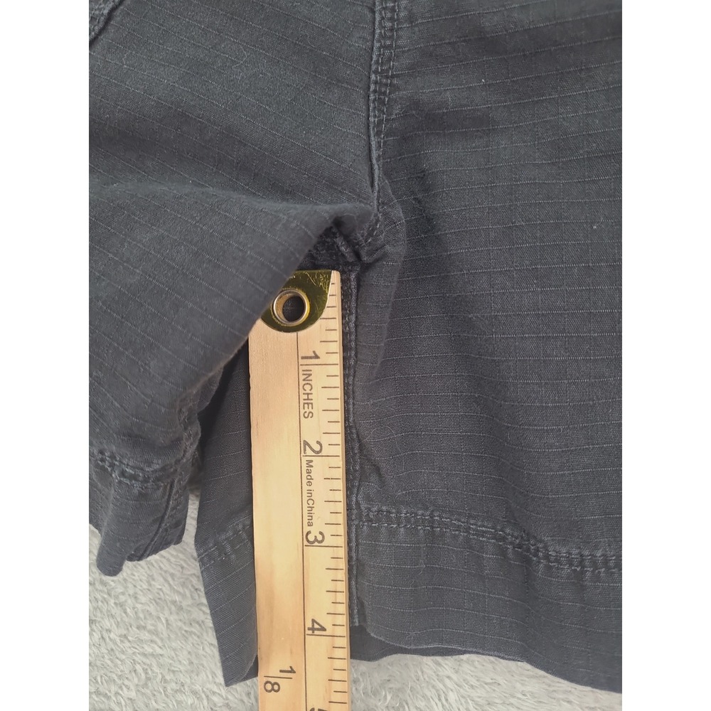 Vtg Polo Jeans Ralph Lauren Womens Sz 8 Black‎ Cargo Rip Stop Utility Pocket - Picture 11 of 14
